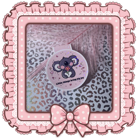 Magnetisches holografisches Lesezeichen – Süßer Koala | Geschenk für Buchliebhaber & Planer-Zubehör