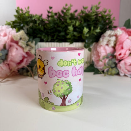 Tasse „Don’t Worry, Bee Happy“ – Stilvolle Keramiktasse mit liebevollem Design