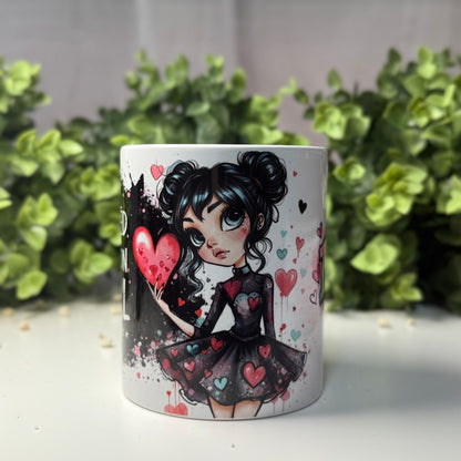 Keramiktasse mit dem Spruch "Limited Edition Girl". Personalisierbar mit Namen, perfektes Geschenk für besondere Girls.