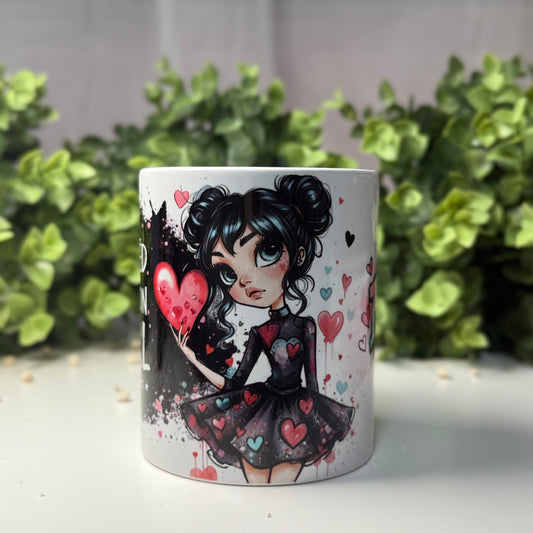 Keramiktasse mit dem Spruch "Limited Edition Girl". Personalisierbar mit Namen, perfektes Geschenk für besondere Girls.