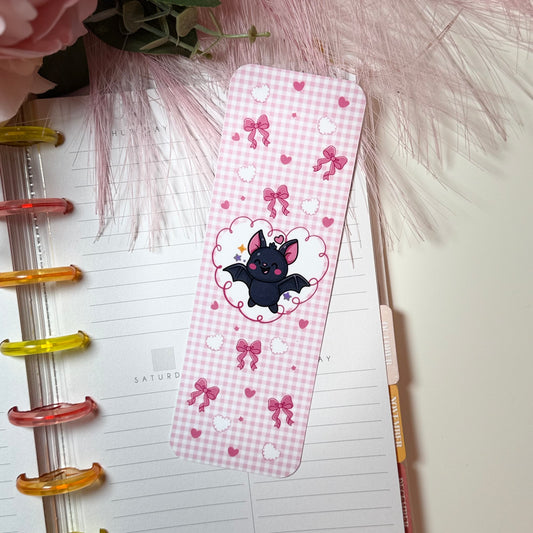Kawaii Fledermaus Lesezeichen – Süßer Lesebegleiter doppelseitig