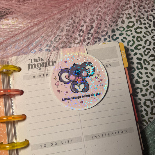 Magnetisches holografisches Lesezeichen – Süßer Koala | Geschenk für Buchliebhaber & Planer-Zubehör