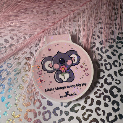Magnetisches holografisches Lesezeichen – Süßer Koala | Geschenk für Buchliebhaber & Planer-Zubehör