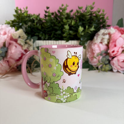 Tasse „Don’t Worry, Bee Happy“ – Stilvolle Keramiktasse mit liebevollem Design