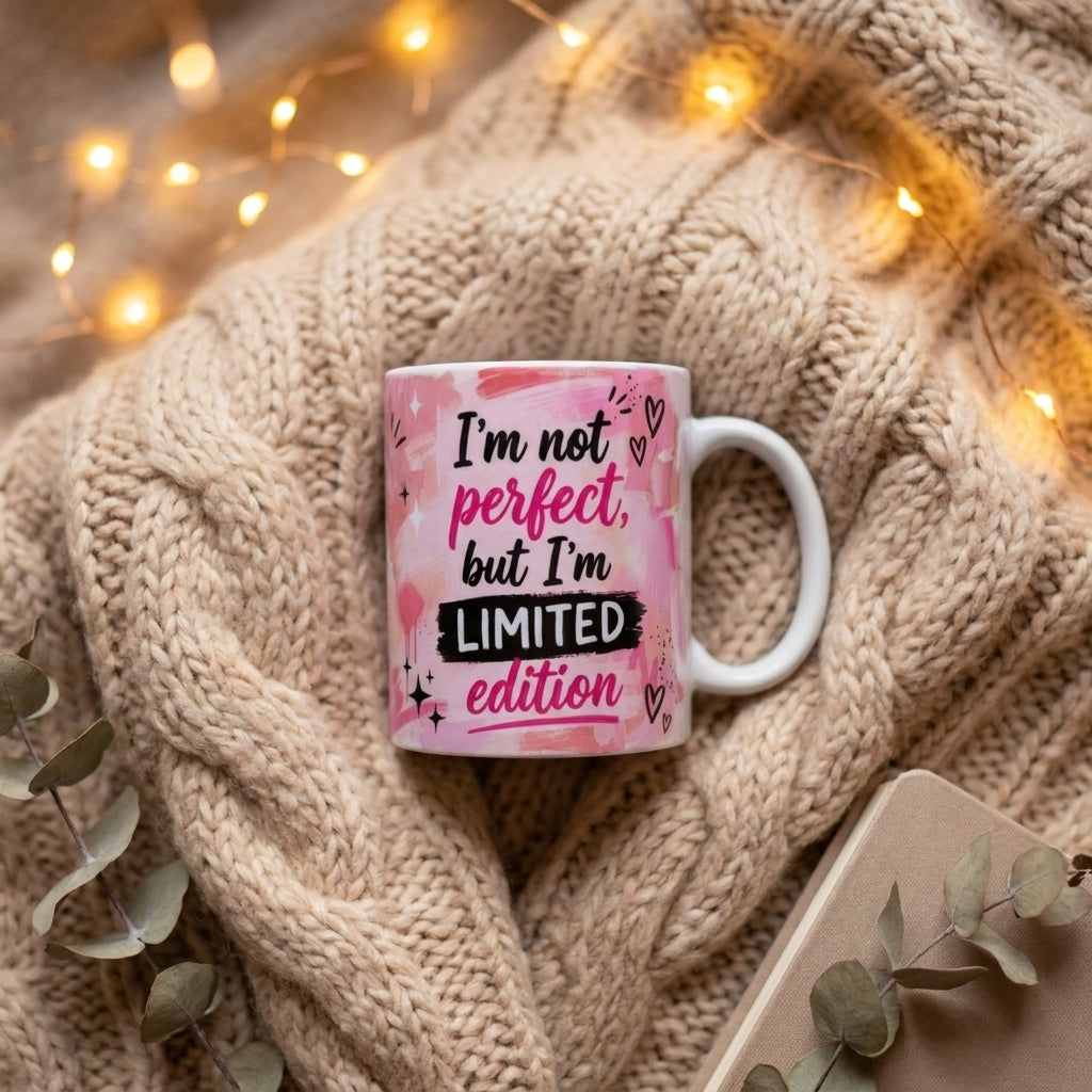 „I'm not perfect but I'm Limited Edition" Tasse - 330ml