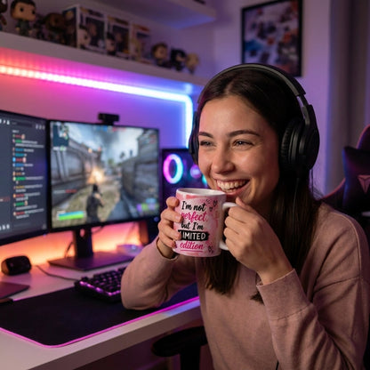 „I'm not perfect but I'm Limited Edition" Tasse - 330ml